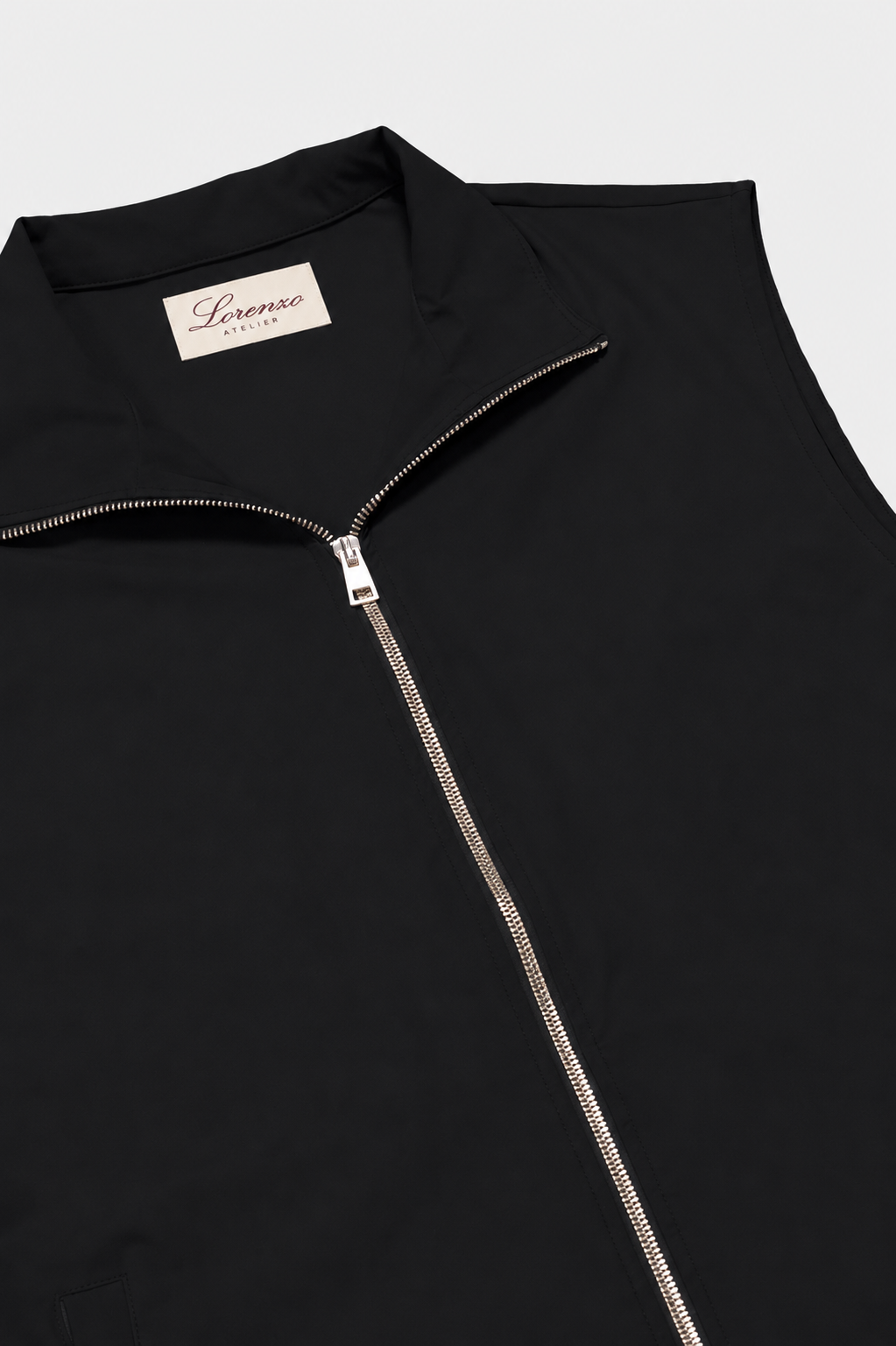 Lorenzo Tailored Gilet — Midnight Black