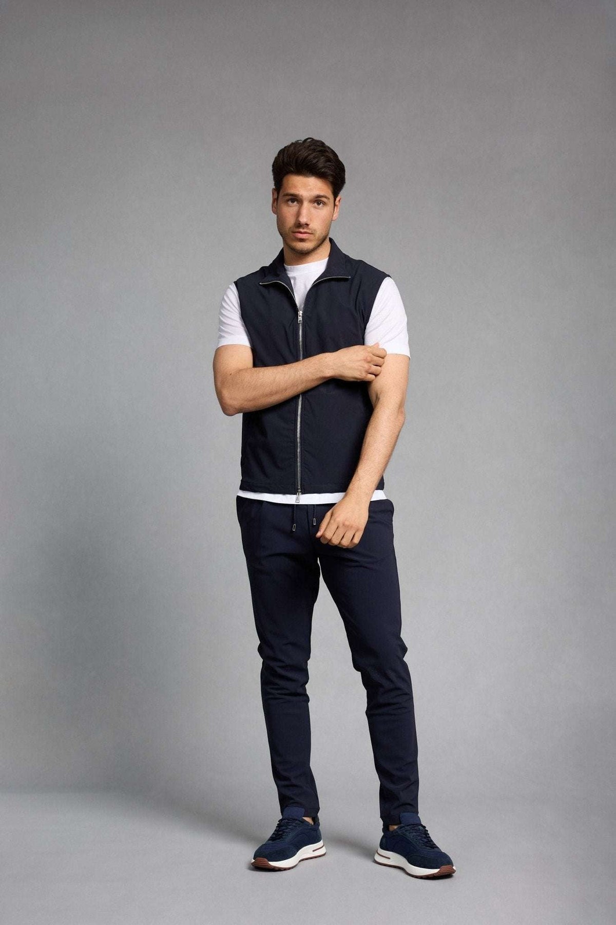 Lorenzo Tailored Gilet — Midnight Navy