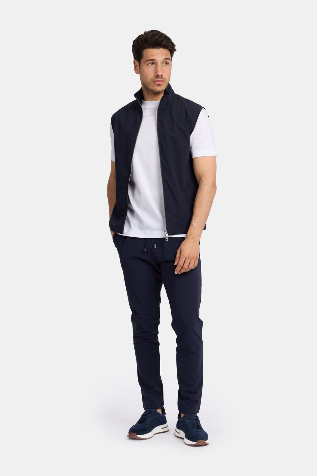 Lorenzo Tailored Gilet — Midnight Black