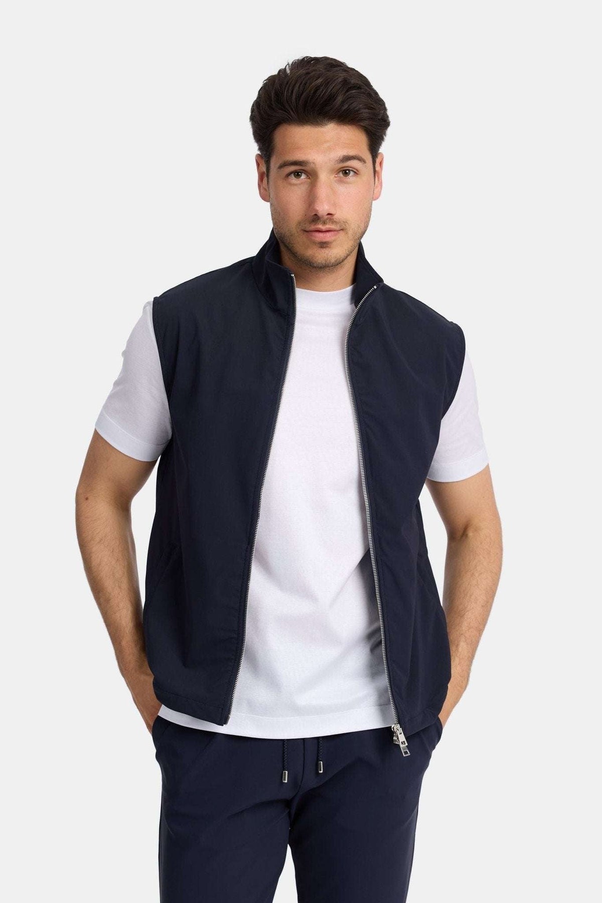 Lorenzo Tailored Gilet — Midnight Navy