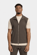 Lorenzo Tailored Gilet — Chocolate Brown